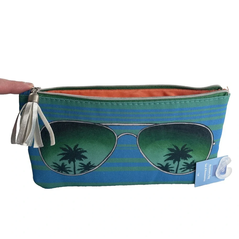 Shades Accessory Bag Blue Green Orange. 8
